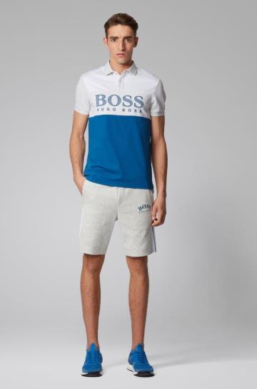 Koszulki Polo BOSS Regular Fit Niebieskie Męskie (Pl21693)